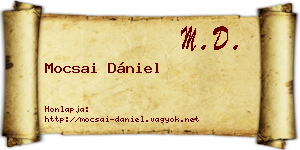 Mocsai Dániel névjegykártya