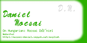 daniel mocsai business card